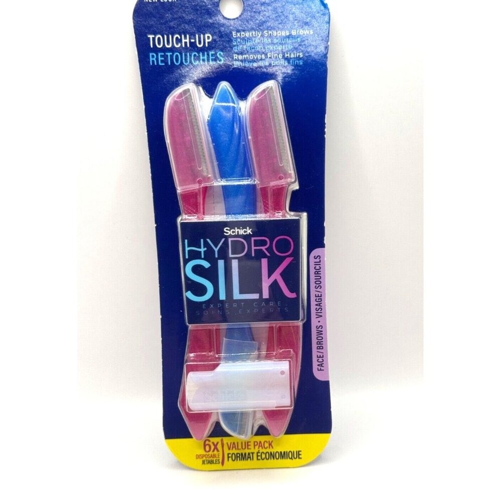 Schick Silk Touch-up Multipurpose Exfoliating Dermaplaning Tool, Eyebrow Razor -